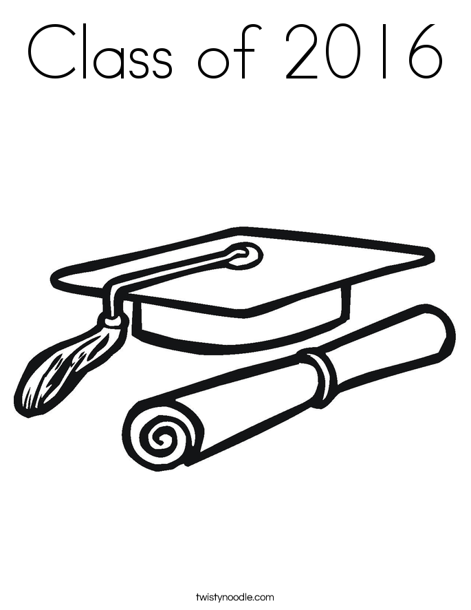 685x886 Class Of 2016 Coloring Page