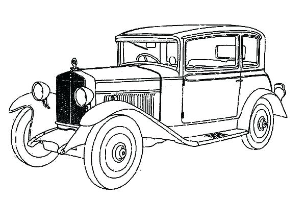 600x392 Classic Cars Coloring Pages High Value Classic Car Coloring Pages