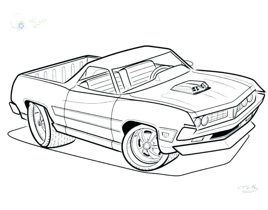878x689 Muscle Car Coloring Pages Also Classic Car Coloring Pages Good