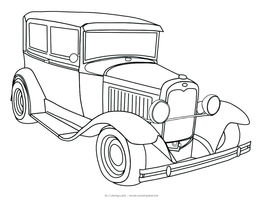 878x678 Classic Car Coloring Pages Classic Cars Coloring Pages Classic Car