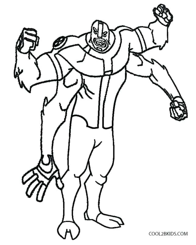 643x800 Ben 10 Omniverse Coloring Pages Printable Classic Coloring Pages