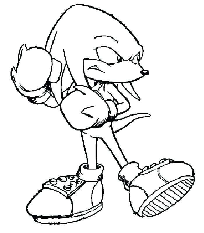 700x800 Sonic Hedgehog Coloring Pages
