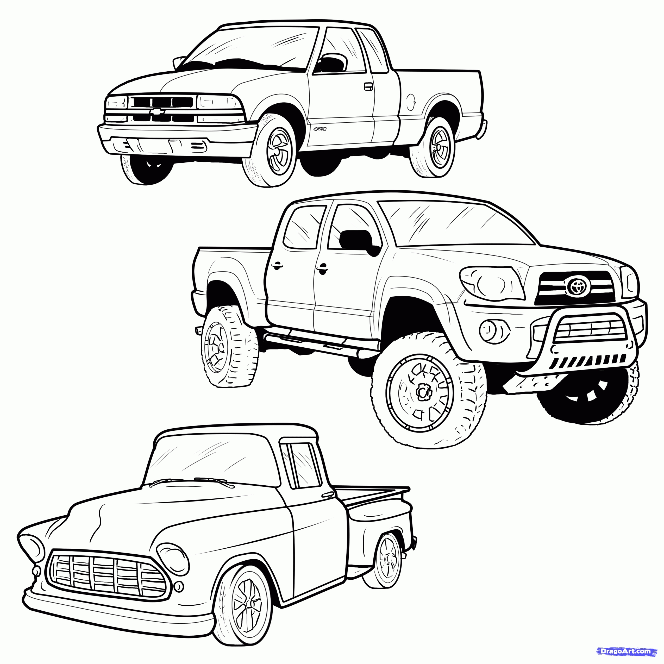 2550x2550 Fresh Pickup Trucks Coloring Pages Collection Printable Coloring