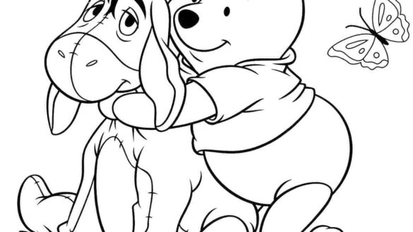 585x329 Classic Pooh Coloring Pages Winnie The Avayehasti Classic Winnie