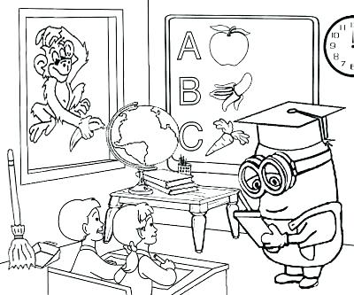 400x333 Classroom Objects Coloring Pages Classroom Coloring Pages Art