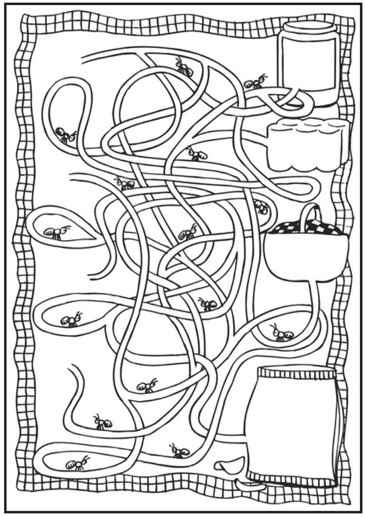 1239x1754 Ant Coloring Pages And Classroom Activities At Ants Wagashiya