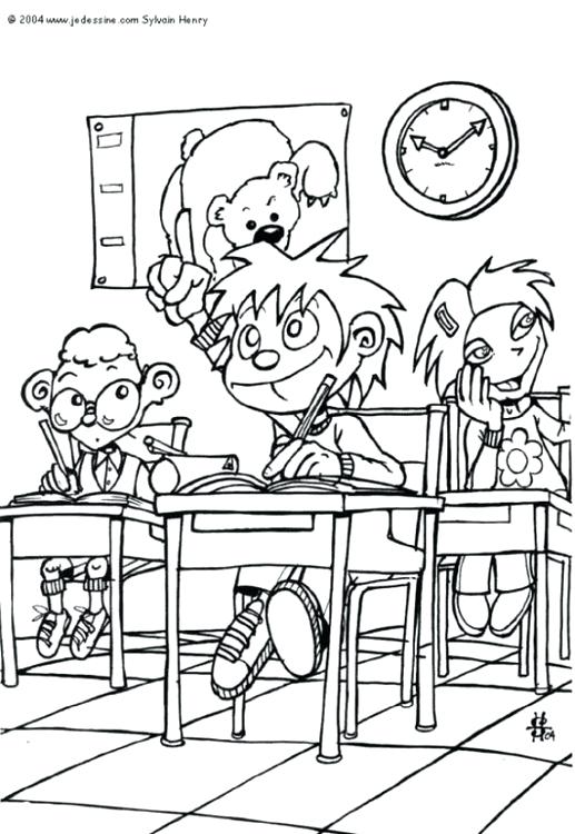517x750 Coloring Page Classroom Coloring Page Classroom Assassination