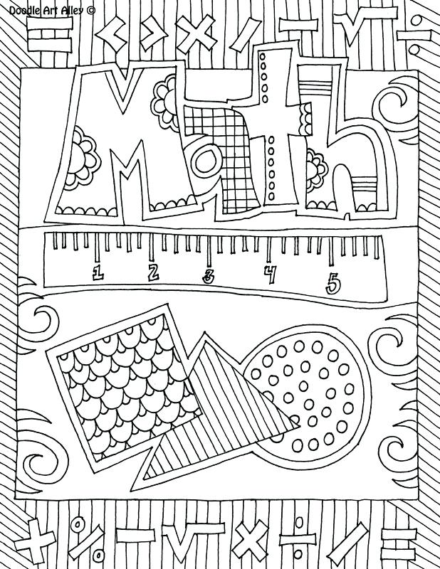 618x800 Classroom Coloring Pages Subject Cover Pages Coloring Pages