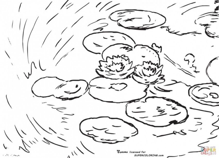850x613 Claude Monet Printable Coloring Pages Real Money