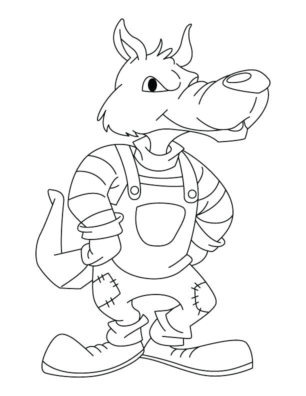 612x792 Clawdeen Wolf Coloring Pages Wolf Color Pages Smart Wolf Coloring