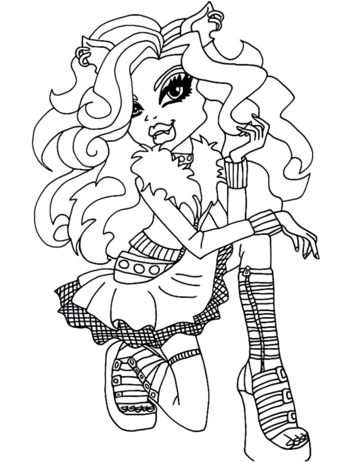 707x909 Monster High Coloring Pages