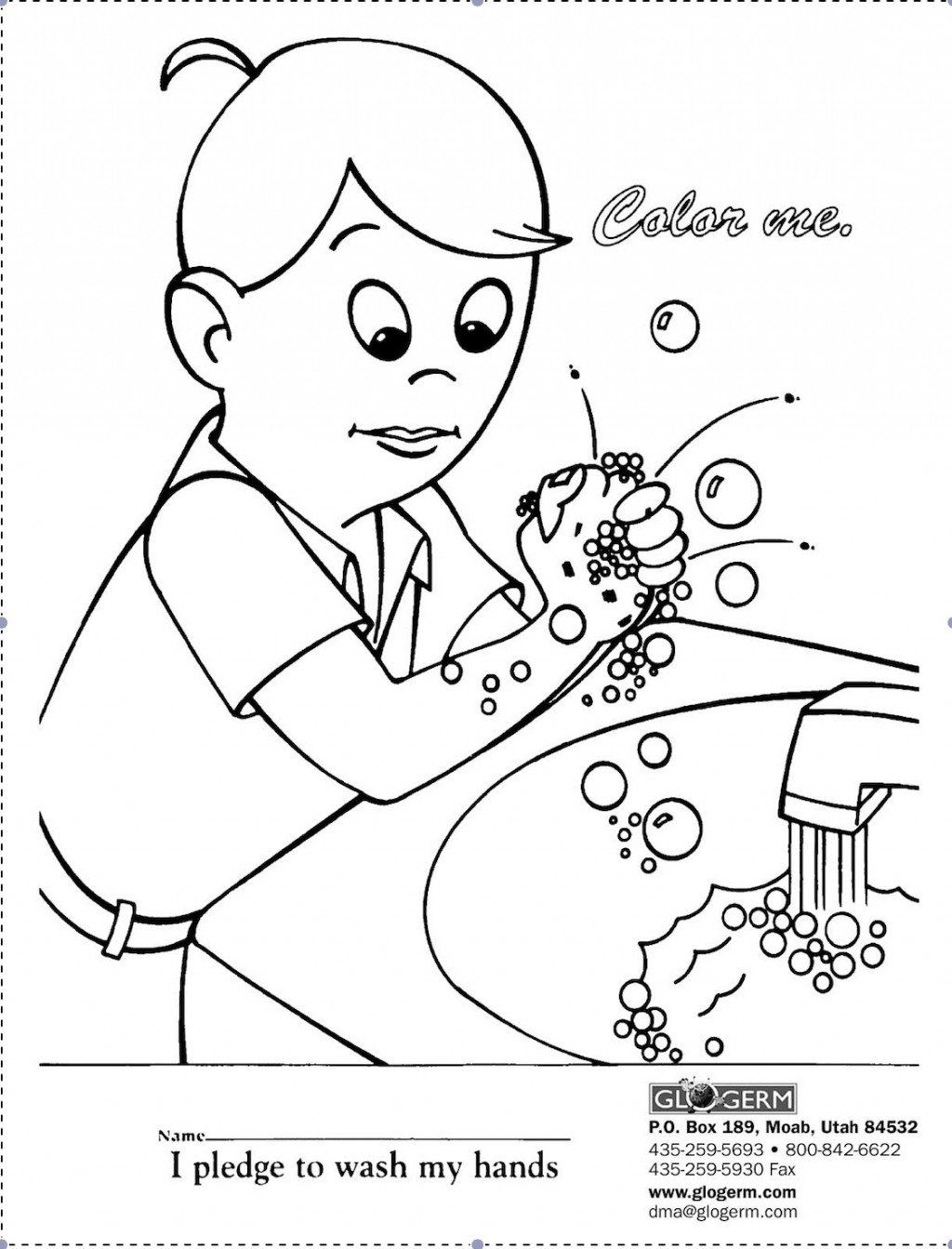 1024x1343 A Ordable Free Germ Coloring Pages Page Cleaning