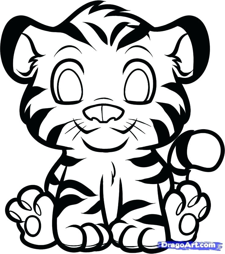 736x828 Tigers Coloring Pages Tiger Coloring Pages Packed With Small Cute