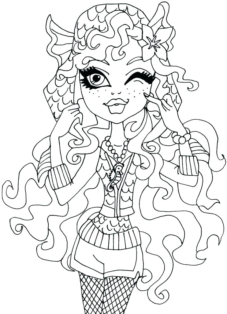 742x1024 Monster High Printable Coloring Pages Cleo De Nile Kids Coloring