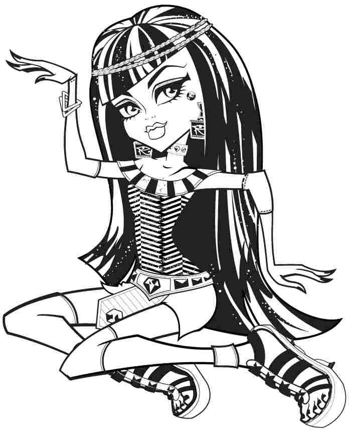 698x860 Monster High Cleo Coloring Pages