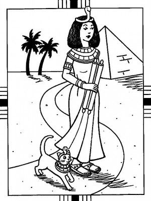 Cleopatra Coloring Page