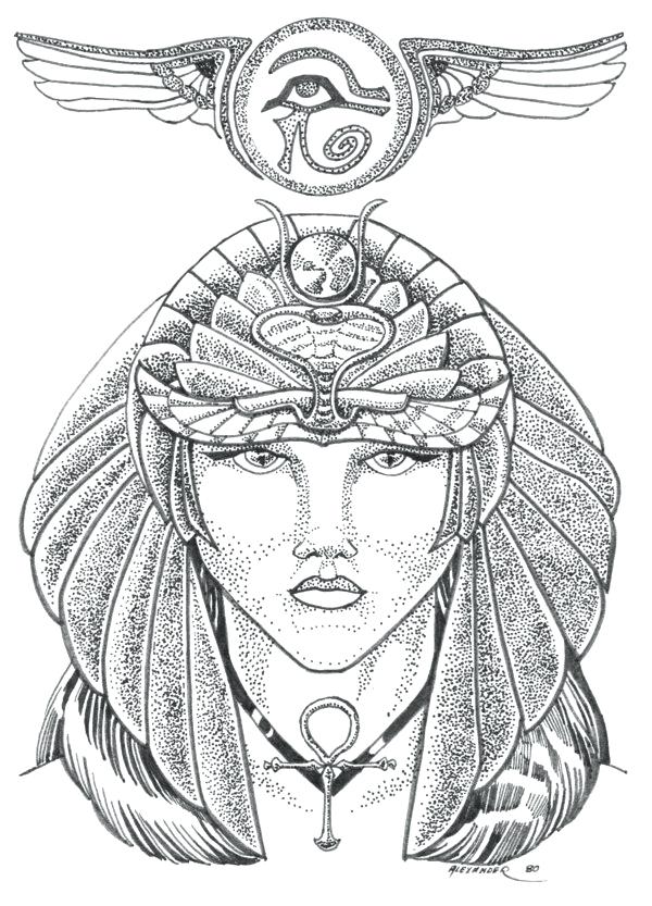 600x833 Cleopatra Coloring Pages Vii By On Vii By On Ancient Coloring