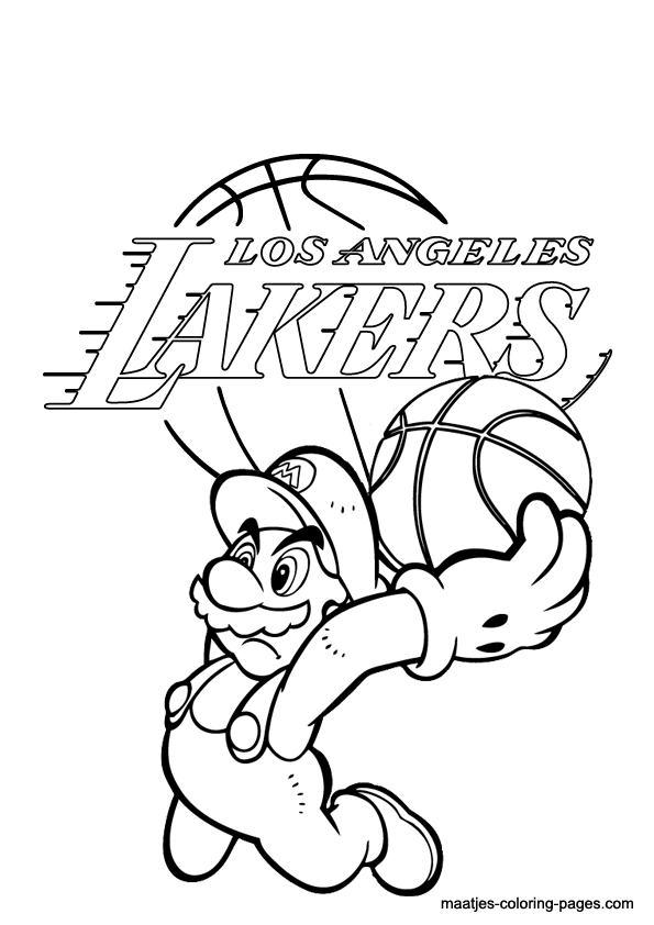 595x842 Lakers Coloring Pages 420096