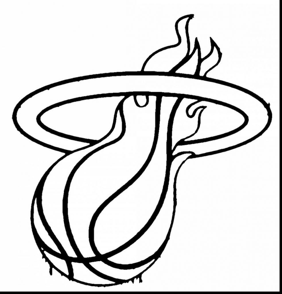 983x1024 Miami Heat By Samakowolf On And Nba Logo Coloring Pages General