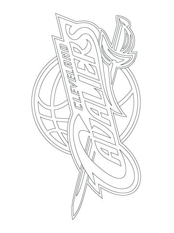 360x480 Cleveland Browns Coloring Pages Cavaliers Logo Coloring Page