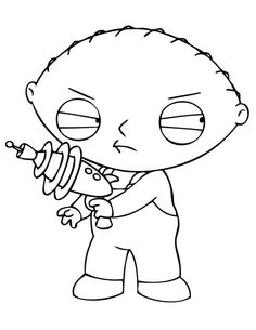 236x305 Printable Cartoon Characters Peter Family Guy Coloring Page