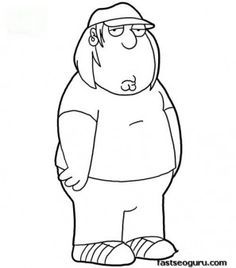 236x268 The Cleveland Show Coloring Sheets Coloring Page For Kids