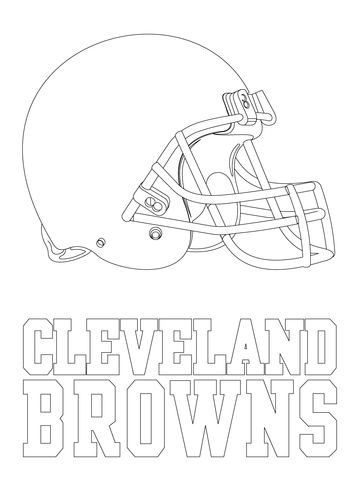 360x480 Cleveland Browns Coloring Page Free Download
