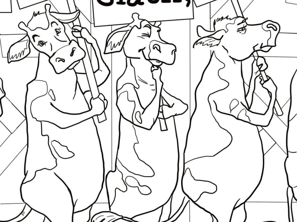 1024x768 Click Clack Moo Coloring Pages