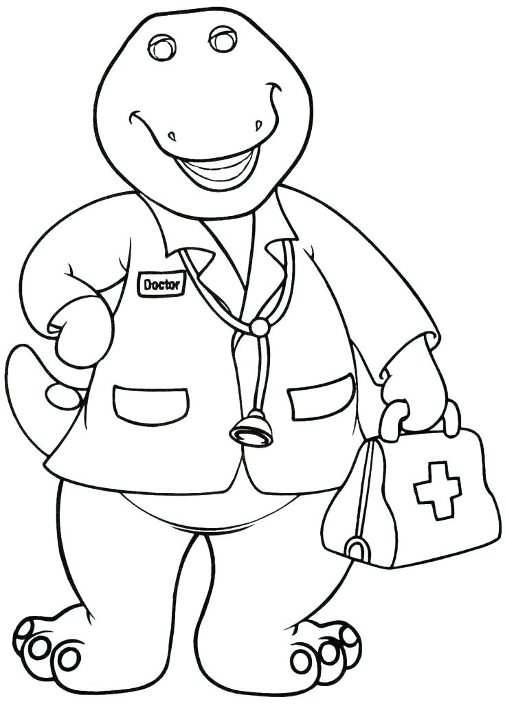 735x1024 Click Clack Moo Coloring Pages Barney Coloring Pages Top Barney