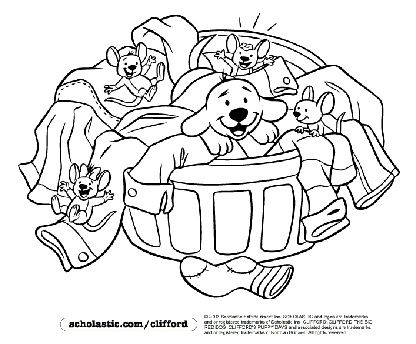 Clifford Puppy Days Coloring Pages