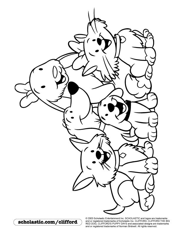 612x792 Clifford Coloring Pages