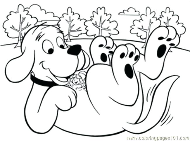 650x481 Clifford The Big Red Dog Coloring Pages Printable Coloring Page