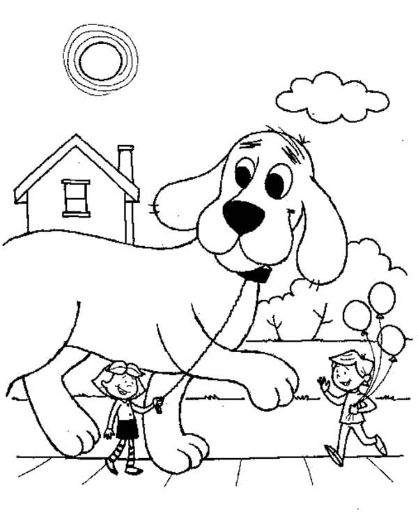 600x740 Clifford The Big Red Dog Coloring Page Clifford The Big Red Dog