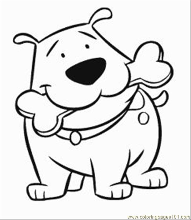 650x748 Red Dog 1 Med Coloring Page