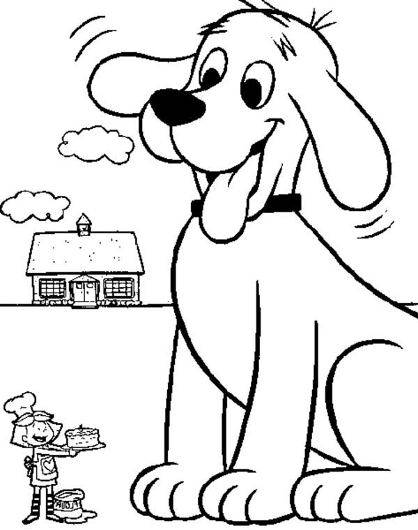 600x761 Clifford The Big Red Dog Coloring Pages The Big Red Dog Coloring