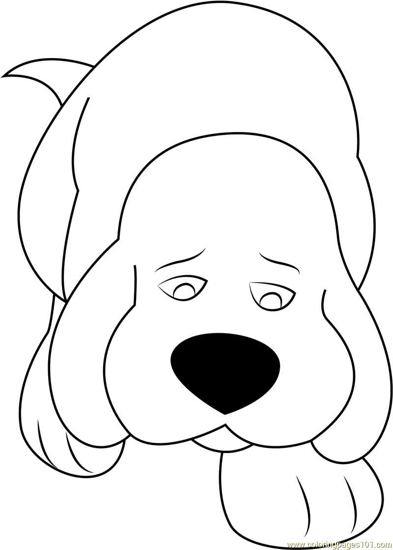800x1119 Clifford Big Red Dog Coloring Page Face Pictures 485689 Pages