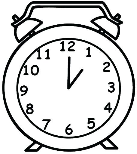 456x512 Clock Coloring Page Coloring Pages 3 Clock Cuckoo Clock Coloring