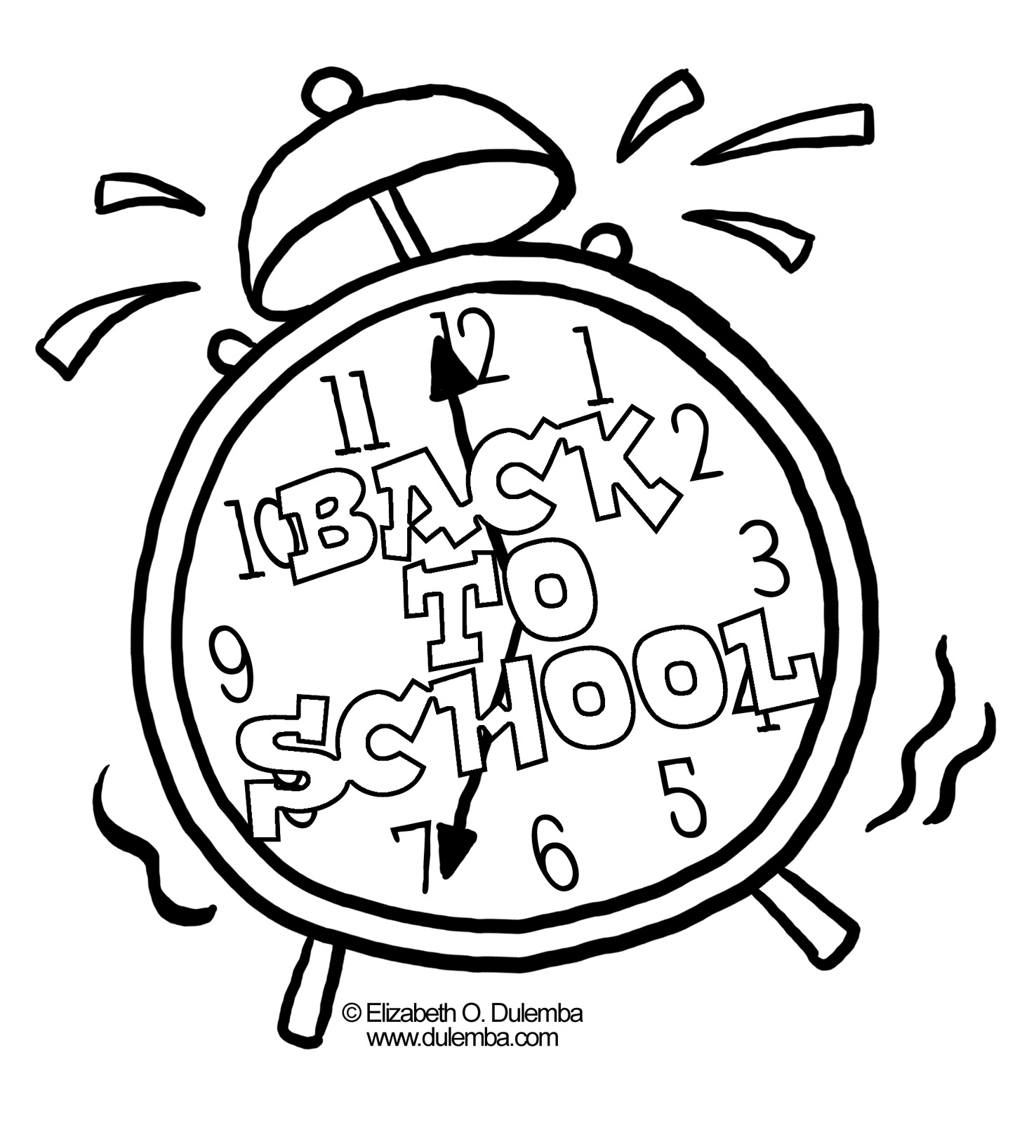 Clock Coloring Pages Printable