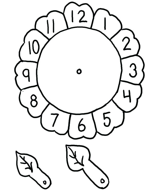 600x783 Clock Coloring Page Clock Coloring Page With Wallpaper Picture