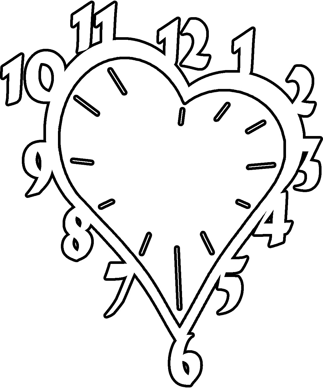 1109x1335 Free Printable Clock Coloring Pages For Kids