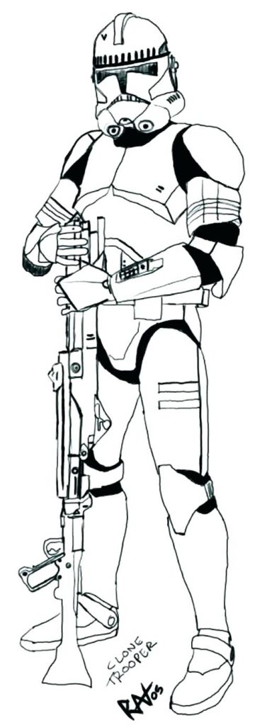 370x1024 Clone Trooper Phase 2 Coloring Page Clone Coloring Pages Fresh