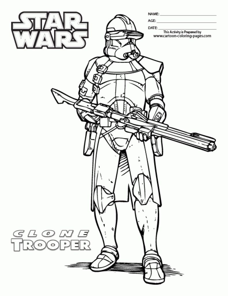 791x1024 Star Wars Clone Trooper Coloring Pages With Clone Trooper Coloring
