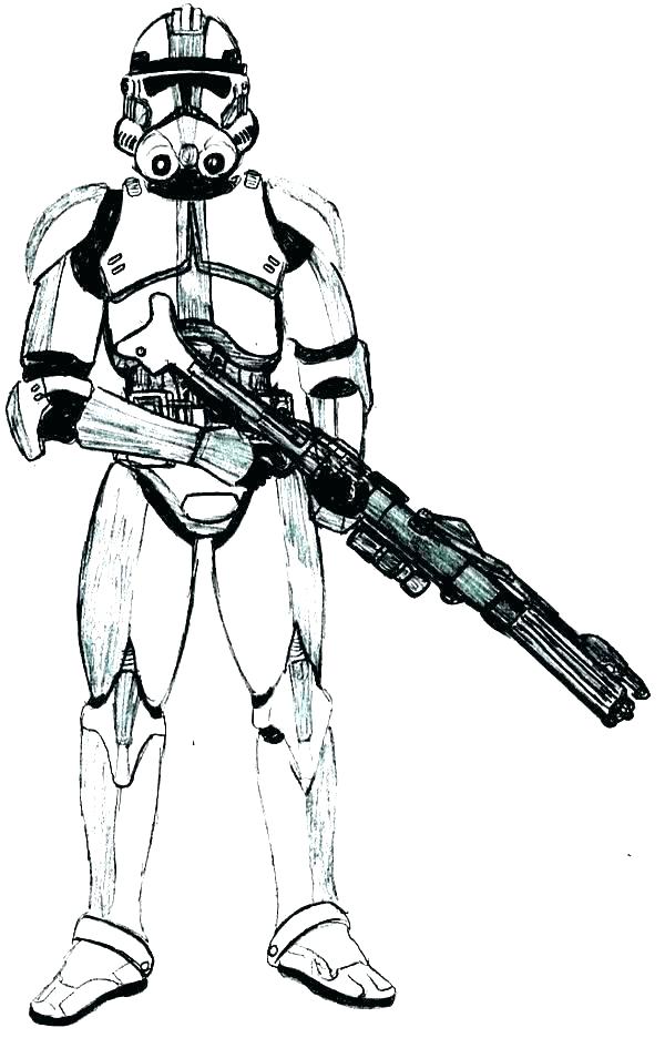 600x936 Clone Star Wars Coloring Pages Professional