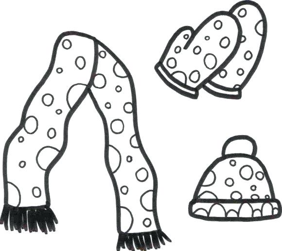 580x515 Winter Clothing Coloring Pages Mitten Coloring Pages Winter
