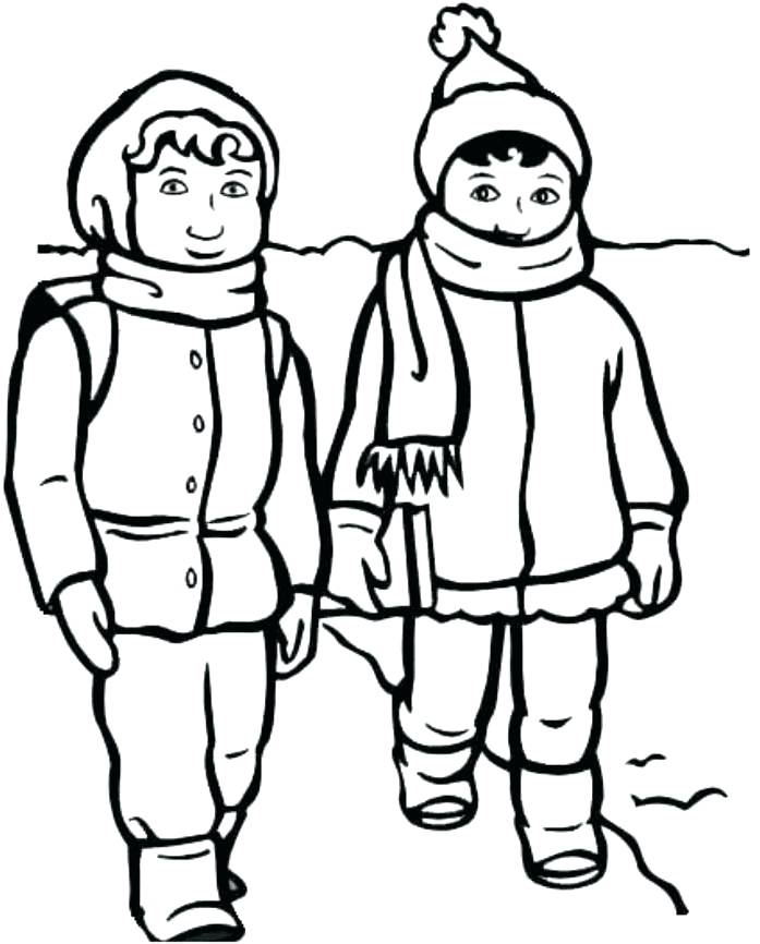 697x866 Clothing Coloring Page Winter Clothing Coloring Pages Finest Print