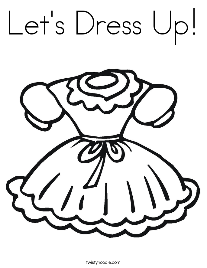 685x886 Let's Dress Up Coloring Page