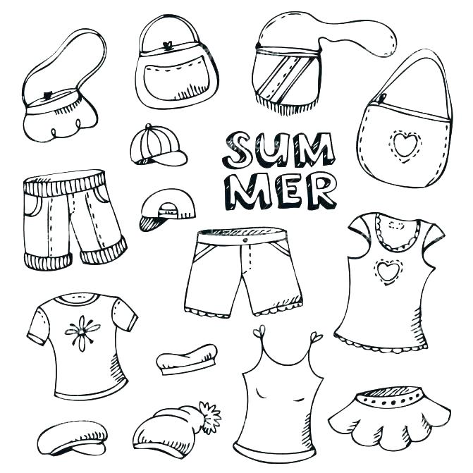 671x671 Clothes Coloring Page Fashion Clothes Coloring Pages