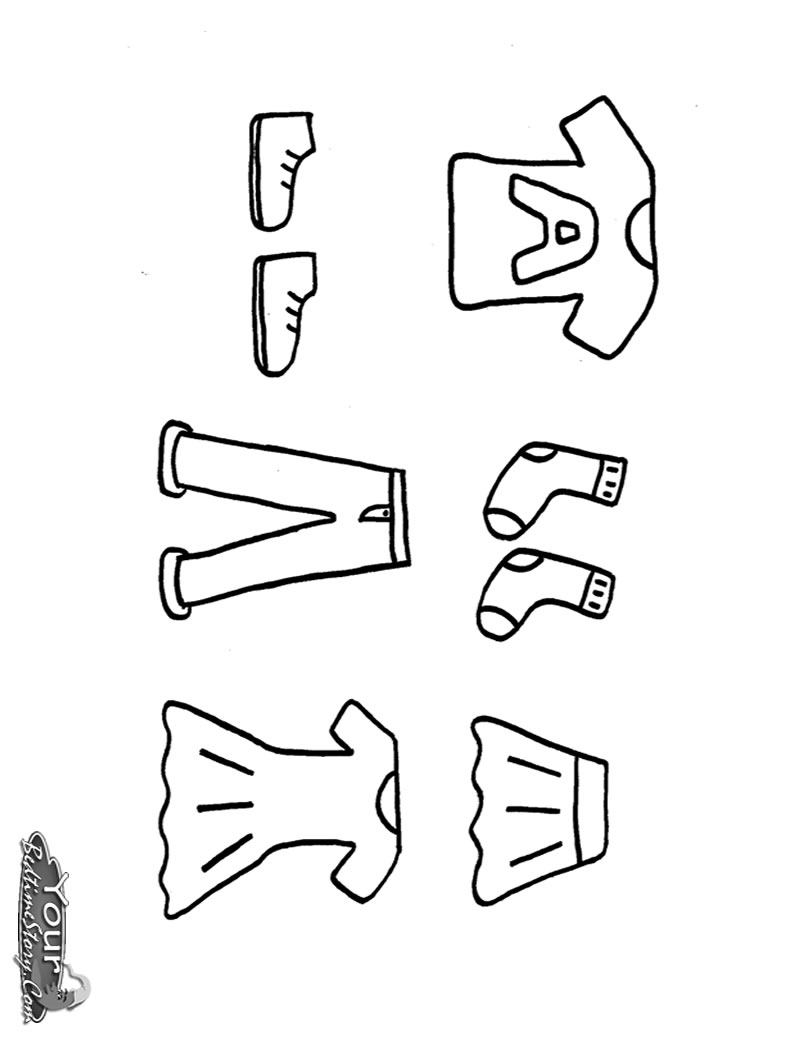 794x1054 Clothes Coloring Pages Drawing 38 On Picture