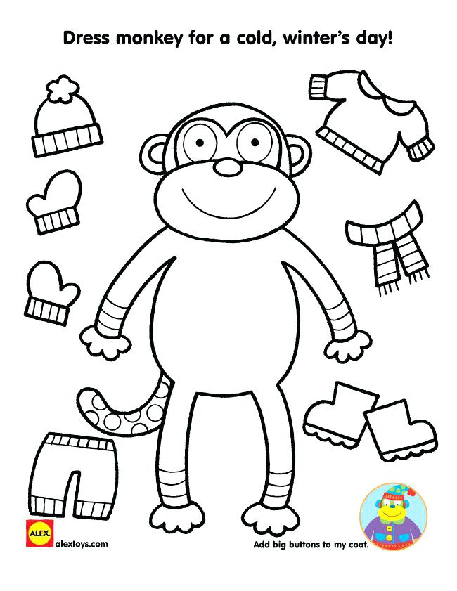 650x841 Winter Clothes Coloring Pages Bundled Up On Winter Clothes