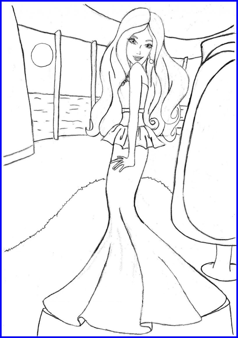 818x1159 Best Barbie Spy Squad Coloring Pages Printable Books Pic